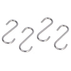 8PCS S Hook Rustproof Stainless Steel S Hooks Heavy Duty Simple Style Overstriking Portable S Kitchen Hook for Bathroom 8 Pack S Hook