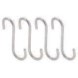8PCS S Hook Rustproof Stainless Steel S Hooks Heavy Duty Simple Style Overstriking Portable S Kitchen Hook for Bathroom 8 Pack S Hook