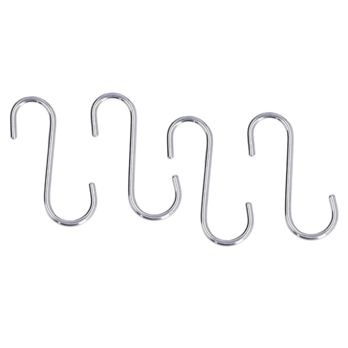 8PCS S Hook Rustproof Stainless Steel S Hooks Heavy Duty Simple Style Overstriking Portable S Kitchen Hook for Bathroom 8 Pack S Hook