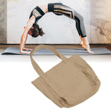 Yoga Mat Bag Foldable Large Capacity Portable Yoga Mat Tote Bag with Oversized Inner Pocket for Travel Outdoor Gym Khaki