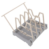 Pot Lid Holder Durable PP Space Saving Stable Nonslip Base Wide Application Cutting Board Organizer Type B