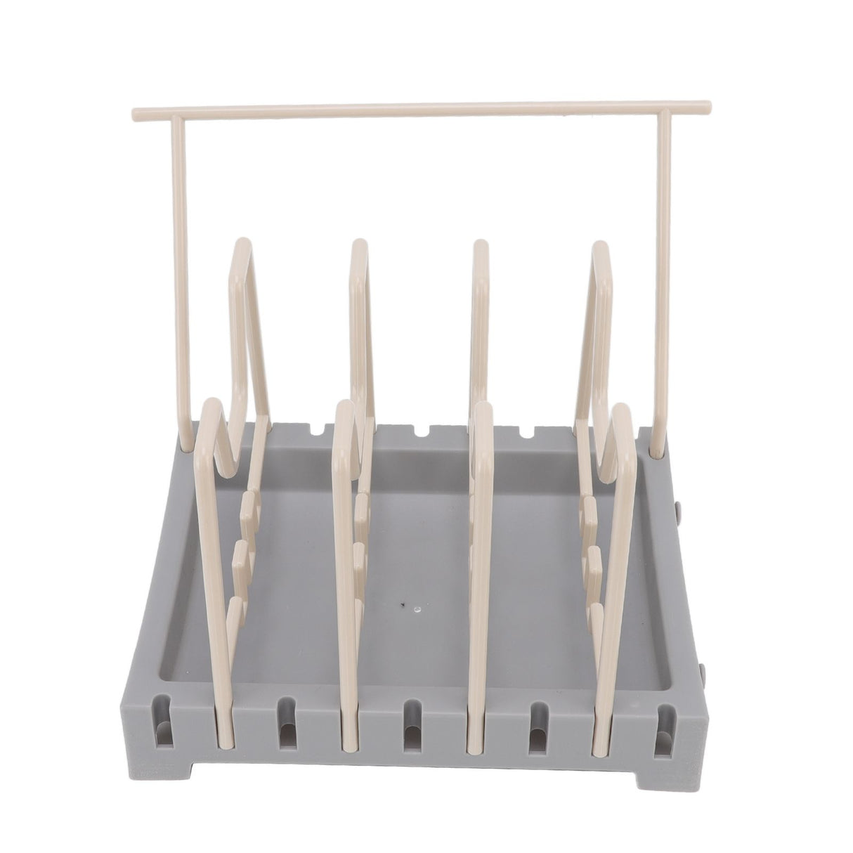 Pot Lid Holder Durable PP Space Saving Stable Nonslip Base Wide Application Cutting Board Organizer Type B