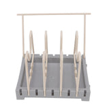 Pot Lid Holder Durable PP Space Saving Stable Nonslip Base Wide Application Cutting Board Organizer Type B