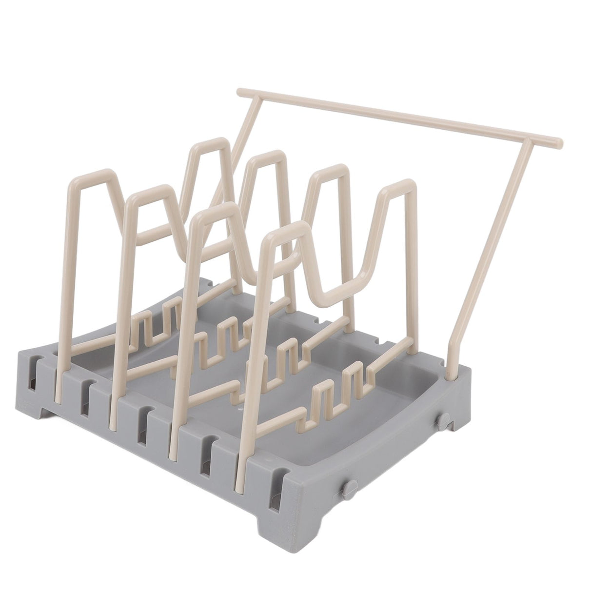 Pot Lid Holder Durable PP Space Saving Stable Nonslip Base Wide Application Cutting Board Organizer Type B