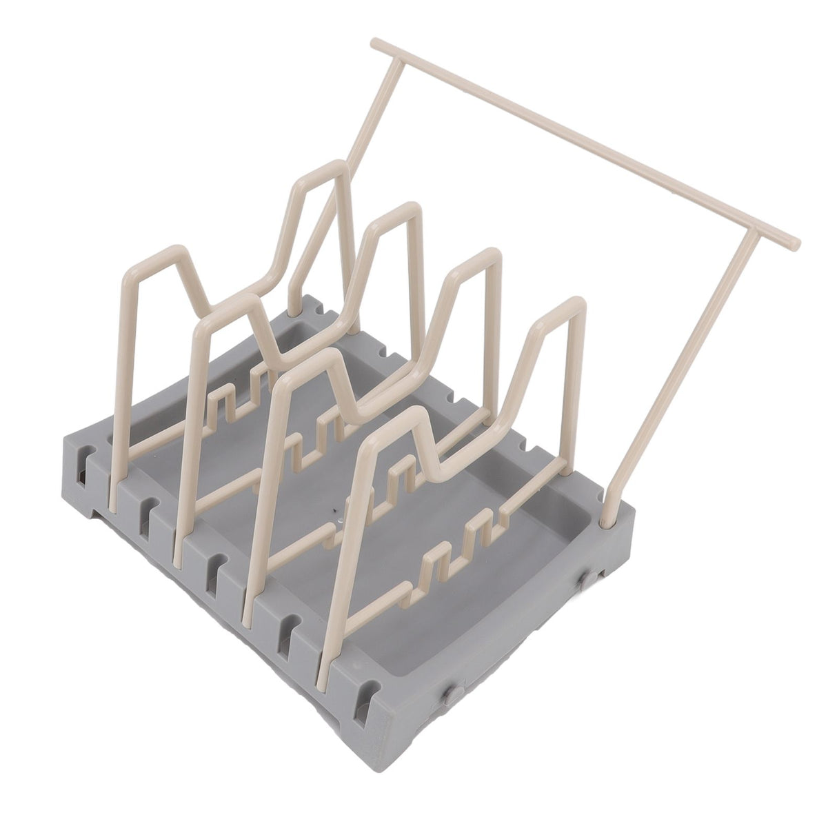 Pot Lid Holder Durable PP Space Saving Stable Nonslip Base Wide Application Cutting Board Organizer Type B