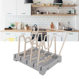 Pot Lid Holder Durable PP Space Saving Stable Nonslip Base Wide Application Cutting Board Organizer Type B