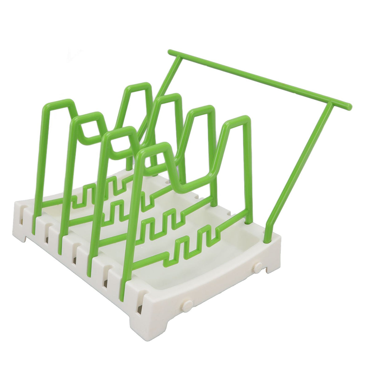 Pot Lid Holder Durable PP Space Saving Stable Nonslip Base Wide Application Cutting Board Organizer Type C