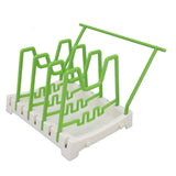 Pot Lid Holder Durable PP Space Saving Stable Nonslip Base Wide Application Cutting Board Organizer Type C