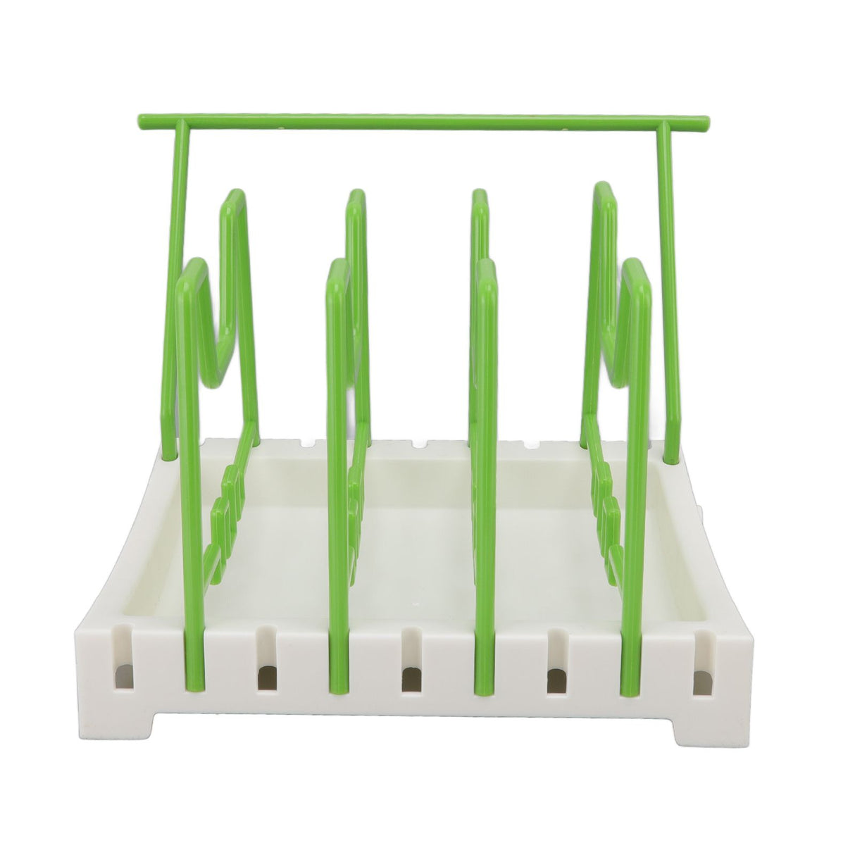 Pot Lid Holder Durable PP Space Saving Stable Nonslip Base Wide Application Cutting Board Organizer Type C