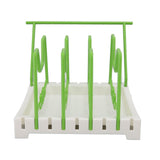 Pot Lid Holder Durable PP Space Saving Stable Nonslip Base Wide Application Cutting Board Organizer Type C