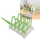 Pot Lid Holder Durable PP Space Saving Stable Nonslip Base Wide Application Cutting Board Organizer Type C