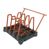 Pot Lid Holder Durable PP Space Saving Stable Nonslip Base Wide Application Cutting Board Organizer Type D - Close-Up Angle