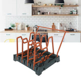 Pot Lid Holder Durable PP Space Saving Stable Nonslip Base Wide Application Cutting Board Organizer Type D - Extra Image