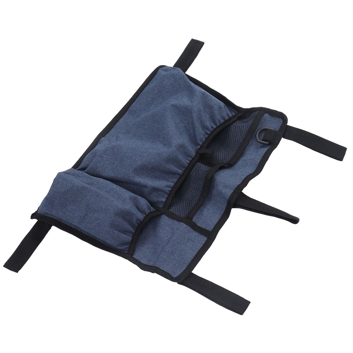 Multi Pocket Oxford Cloth Walker Storage Bag Wheelchair Side Hanging Storage Bag Walker Basket Bag Blue