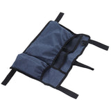 Multi Pocket Oxford Cloth Walker Storage Bag Wheelchair Side Hanging Storage Bag Walker Basket Bag Blue