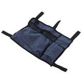 Multi Pocket Oxford Cloth Walker Storage Bag Wheelchair Side Hanging Storage Bag Walker Basket Bag Blue