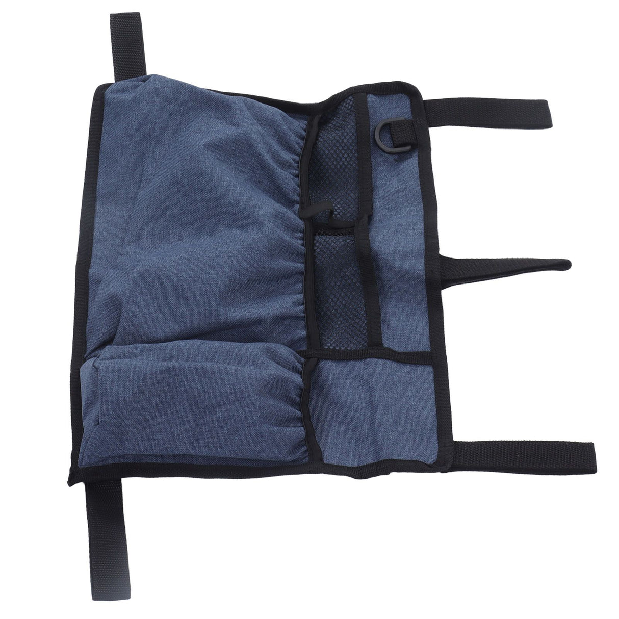 Multi Pocket Oxford Cloth Walker Storage Bag Wheelchair Side Hanging Storage Bag Walker Basket Bag Blue