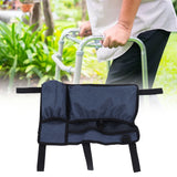 Multi Pocket Oxford Cloth Walker Storage Bag Wheelchair Side Hanging Storage Bag Walker Basket Bag Blue