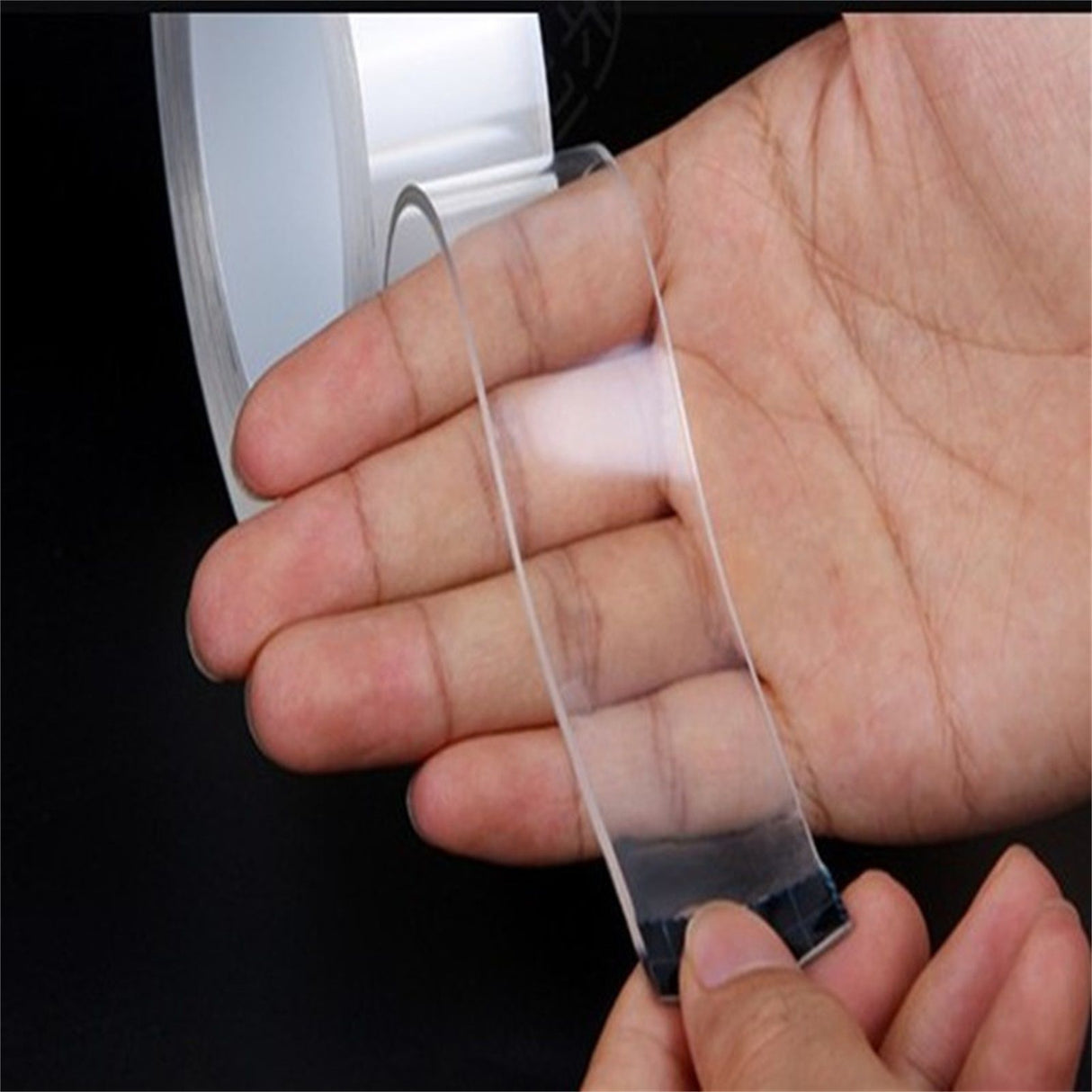 Adhesive Wall Mounting Strip Double Sided Tape Resuable Clear Removable Adhesive Strip 2m/78.7in