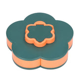 Snack Serving Tray Multifunction Large Capacity Flower Shape Nut Candy Serving Container for Home Monolayer