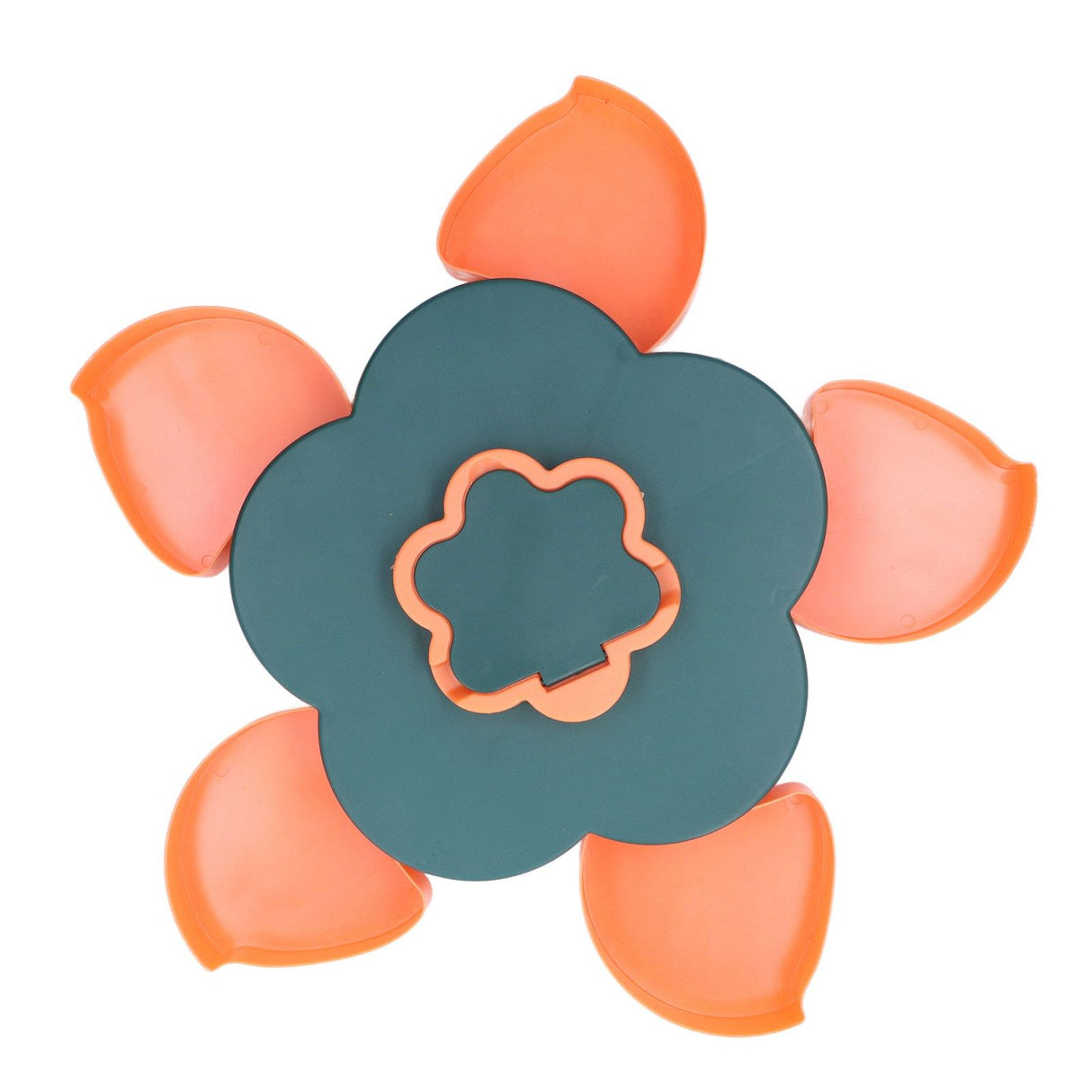 Snack Serving Tray Multifunction Large Capacity Flower Shape Nut Candy Serving Container for Home Monolayer