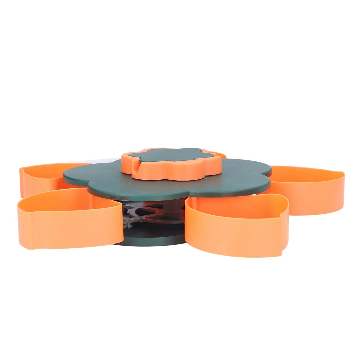 Snack Serving Tray Multifunction Large Capacity Flower Shape Nut Candy Serving Container for Home Monolayer