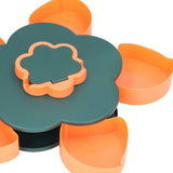Snack Serving Tray Multifunction Large Capacity Flower Shape Nut Candy Serving Container for Home Monolayer