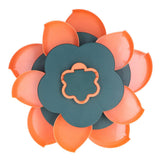Snack Serving Tray Multifunction Large Capacity Flower Shape Nut Candy Serving Container for Home Double Layer