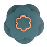 Snack Serving Tray Multifunction Large Capacity Flower Shape Nut Candy Serving Container for Home Double Layer - Extra Image