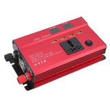 Car Power Inverter 12V 24V to 220V Aluminium Alloy 420W LED Screen Safe Charging 4 USB Ports Car Inverter 420W