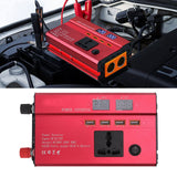 Car Power Inverter 12V 24V to 220V Aluminium Alloy 420W LED Screen Safe Charging 4 USB Ports Car Inverter 420W