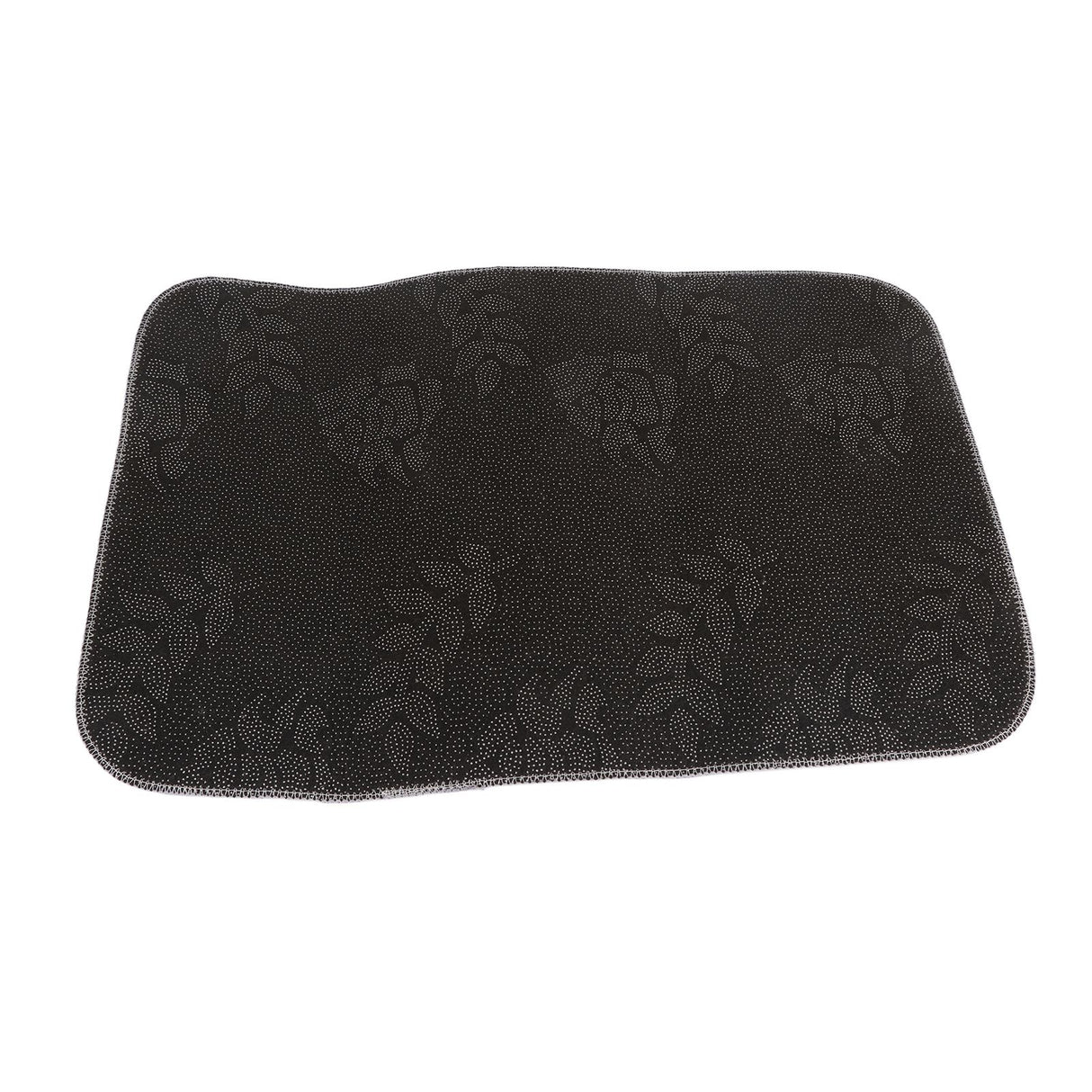 Bathroom Mat Modern Absorbent Quick Dry Bathroom Rug Entrance Door Antislip Mat dark Grey Square