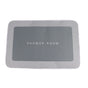 Bathroom Mat Modern Absorbent Quick Dry Bathroom Rug Entrance Door Antislip Mat Light Gray Square