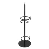 Cup Holder 3 Holes Black Appearance Iron Material Simple Stylish Cup Display Stand for Party Restaurant