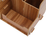 Wooden Desk Organize Shelf Multi Layer Space Saving Tabletop Storage Box for Home Office School