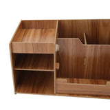 Wooden Desk Organize Shelf Multi Layer Space Saving Tabletop Storage Box for Home Office School - Extra Image