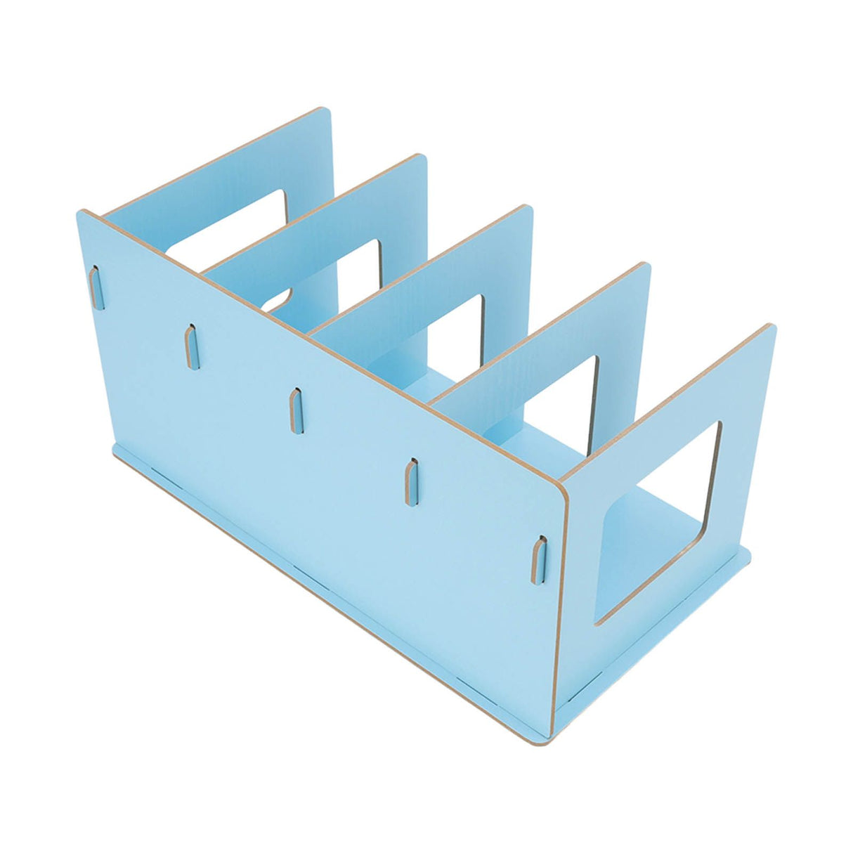 Desk Book Rack Space Saving Wooden Card Magazine Holder DIY Desktop Bookshelf for Student Adult