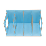 Desk Book Rack Space Saving Wooden Card Magazine Holder DIY Desktop Bookshelf for Student Adult
