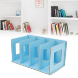 Desk Book Rack Space Saving Wooden Card Magazine Holder DIY Desktop Bookshelf for Student Adult