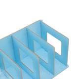 Desk Book Rack Space Saving Wooden Card Magazine Holder DIY Desktop Bookshelf for Student Adult - Extra Image