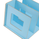 Desk Book Rack Space Saving Wooden Card Magazine Holder DIY Desktop Bookshelf for Student Adult - Extra Image