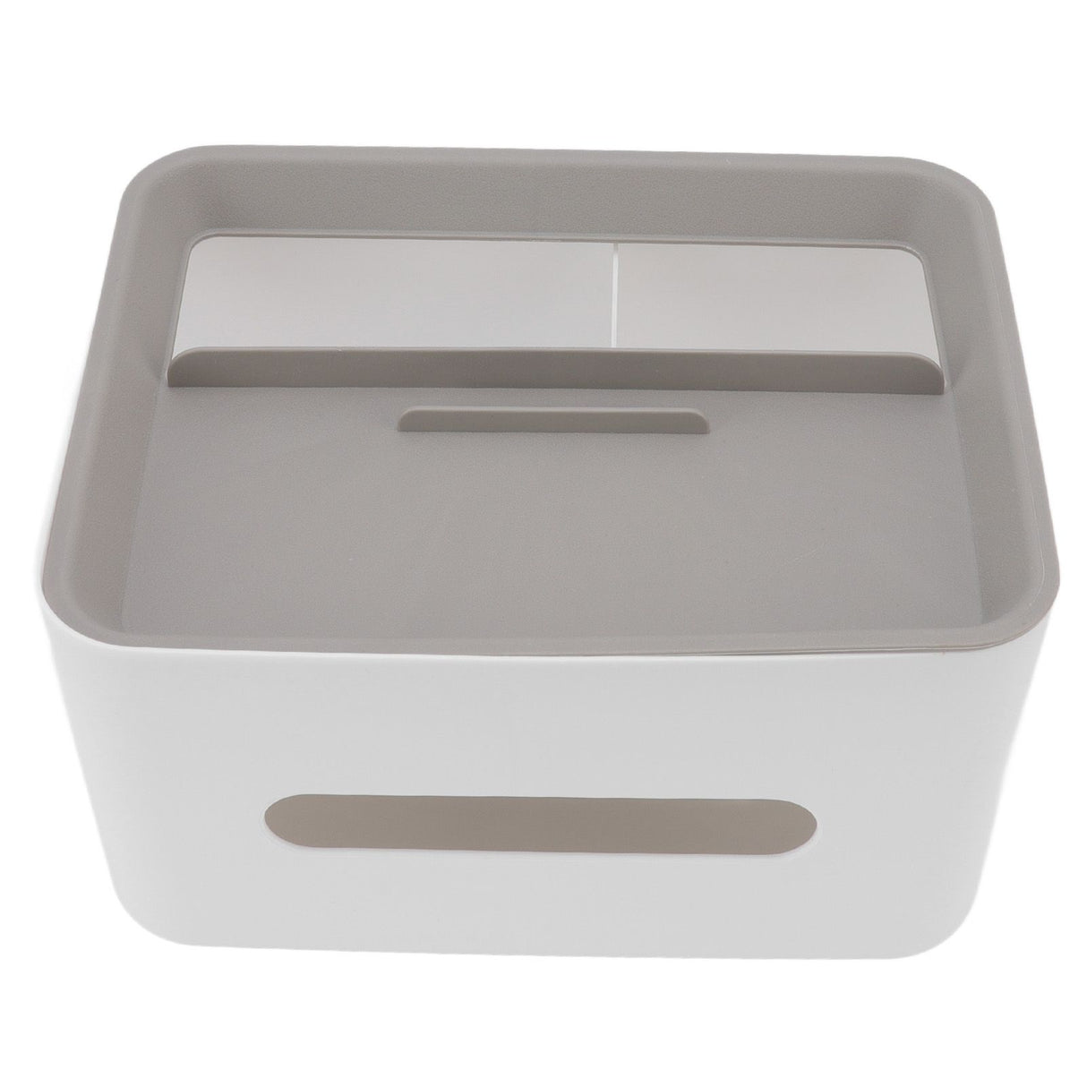 Tissue Box Cover Rectangular Plastic Remote Control Stationery Storage Napkin Box Holder for Office Living Room