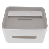 Tissue Box Cover Rectangular Plastic Remote Control Stationery Storage Napkin Box Holder for Office Living Room