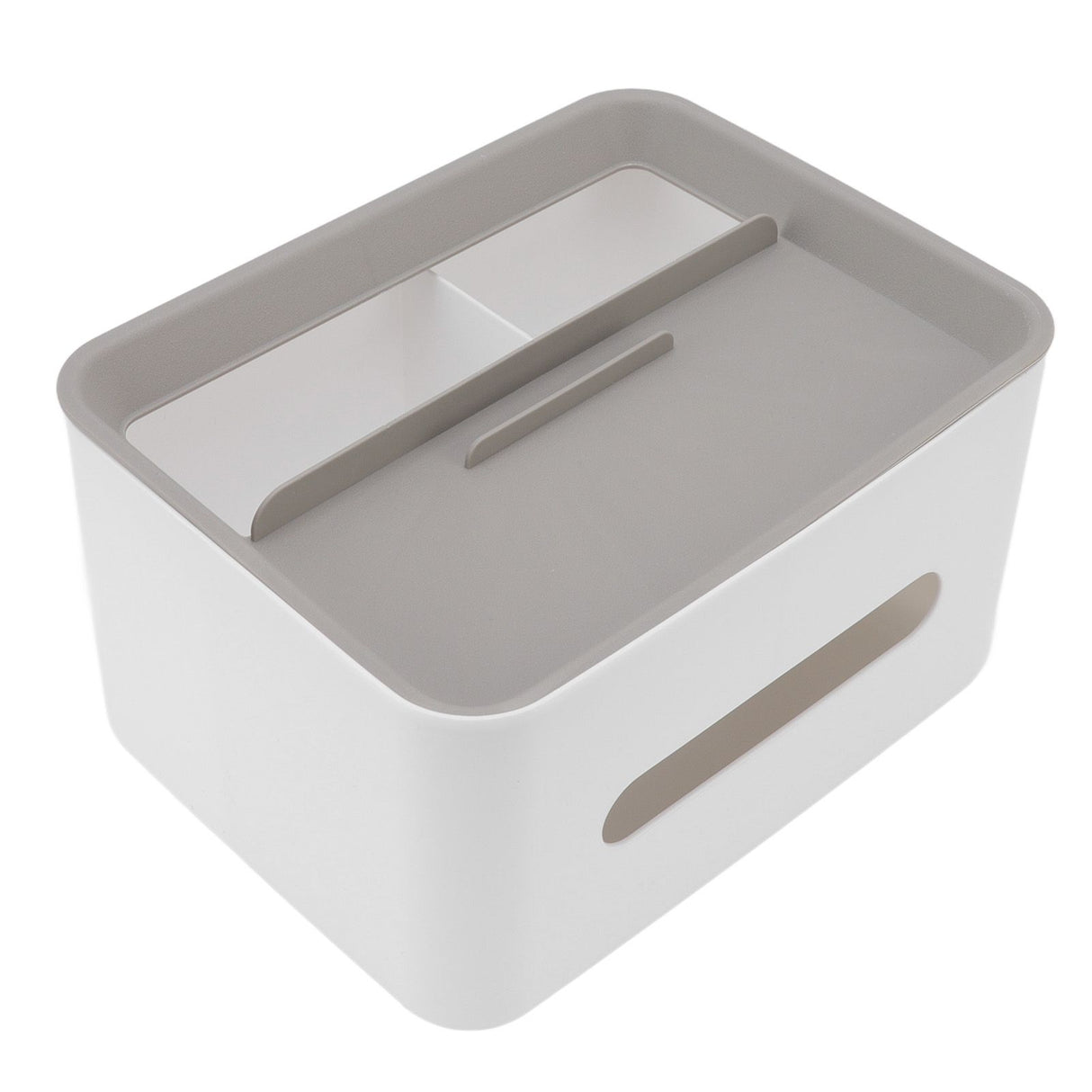 Tissue Box Cover Rectangular Plastic Remote Control Stationery Storage Napkin Box Holder for Office Living Room
