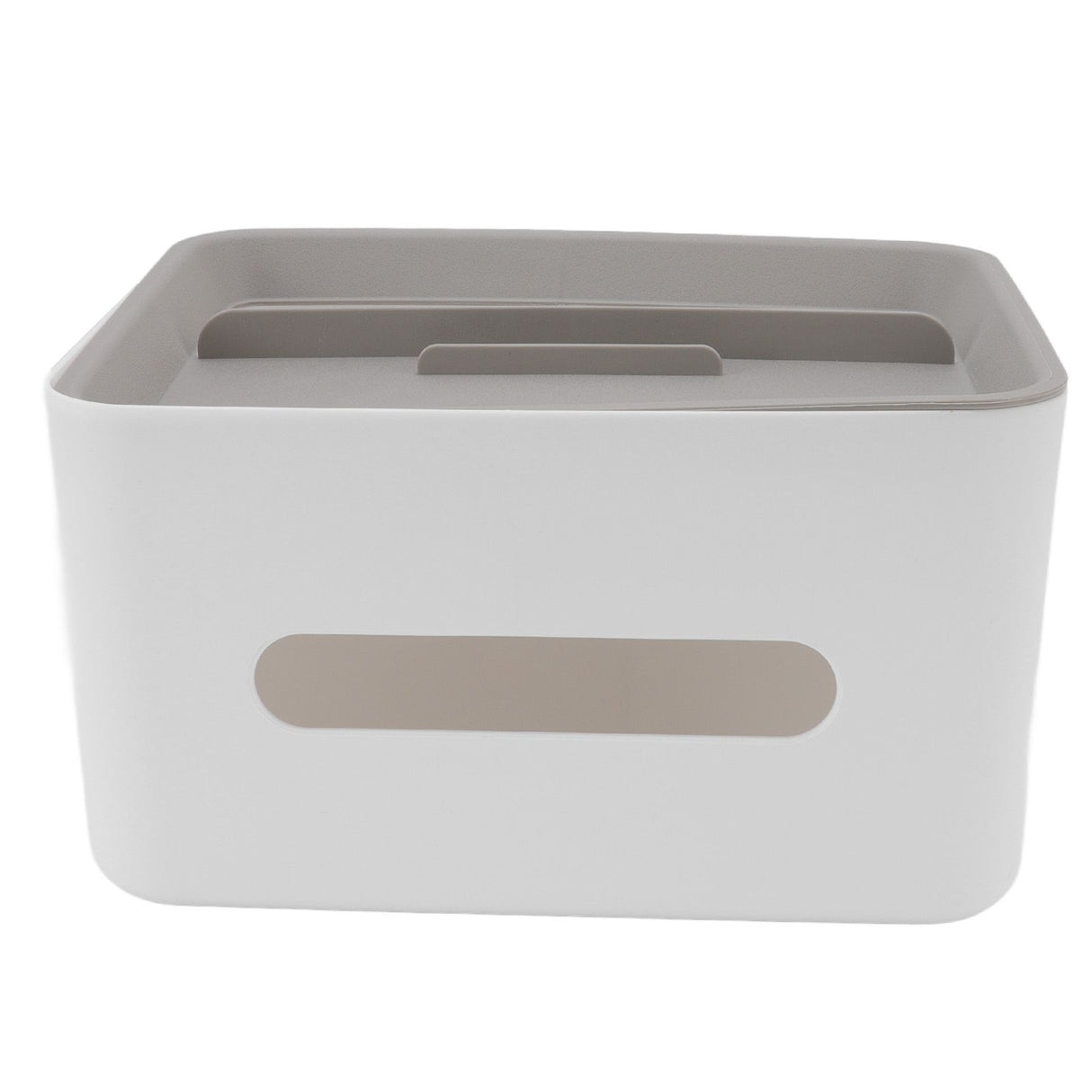 Tissue Box Cover Rectangular Plastic Remote Control Stationery Storage Napkin Box Holder for Office Living Room