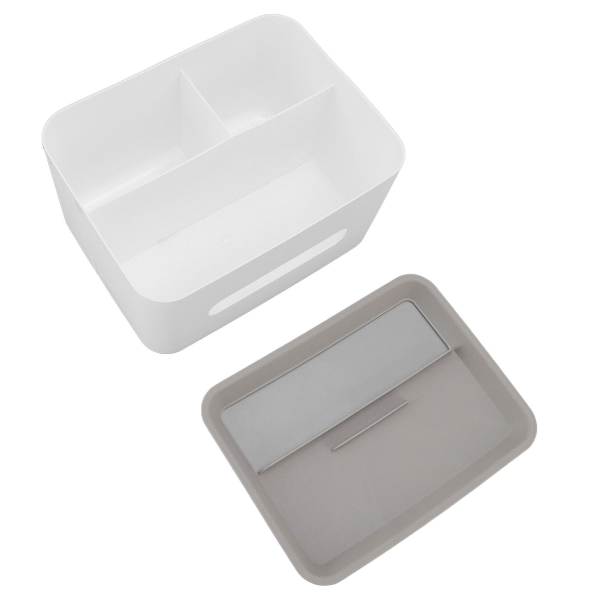 Tissue Box Cover Rectangular Plastic Remote Control Stationery Storage Napkin Box Holder for Office Living Room