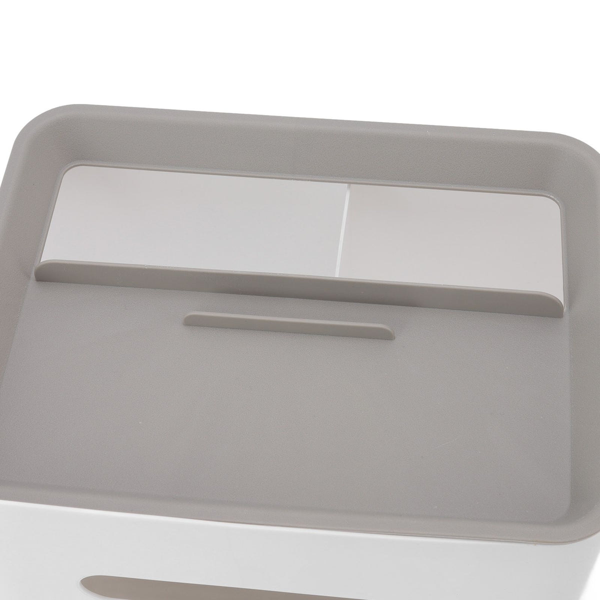 Tissue Box Cover Rectangular Plastic Remote Control Stationery Storage Napkin Box Holder for Office Living Room