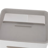 Tissue Box Cover Rectangular Plastic Remote Control Stationery Storage Napkin Box Holder for Office Living Room