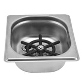 Glass Rinser Stainless Steel Automatic Cup Washer Cleaner for Bar Pub Restaurant Coffee Shop HotelSilver - 45-Degree Angle