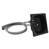 Glass Rinser Stainless Steel Automatic Cup Washer Cleaner for Bar Pub Restaurant Coffee Shop HotelBlack - 45-Degree Angle